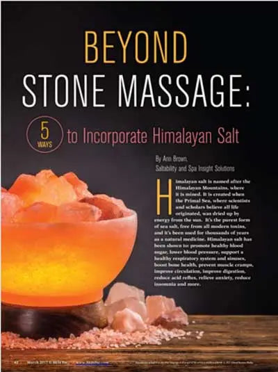 Beyond Himalayan salt stone massage: Ways to add Himalayan salt to your spa
