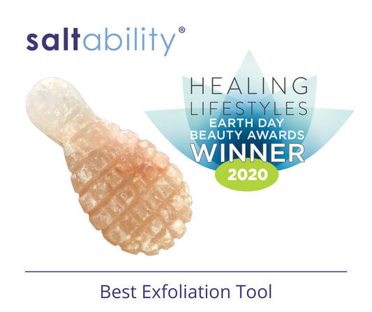 Saltability’s Himalayan Salt Cellulite/Body Scrubber Named “Best Exfoliation Tool” in Healing Lifestyles & Spas 2020 Earth Day Beauty Awards