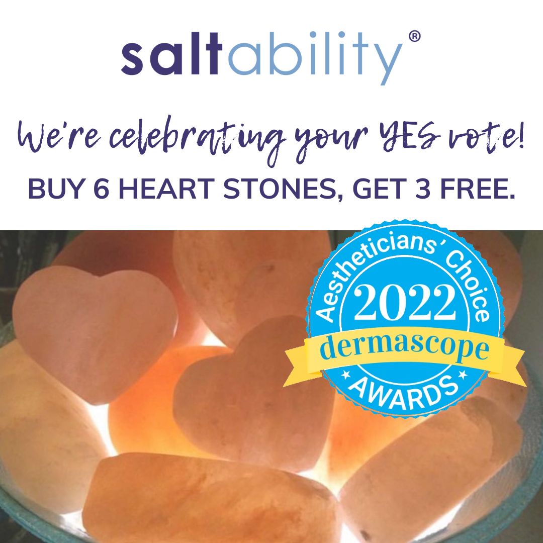Saltability’s Therapist Choice 15 for salt stone massage nominated for 3rd year in a row for Dermascope 2022 Aestheticians’ Choice Awards!