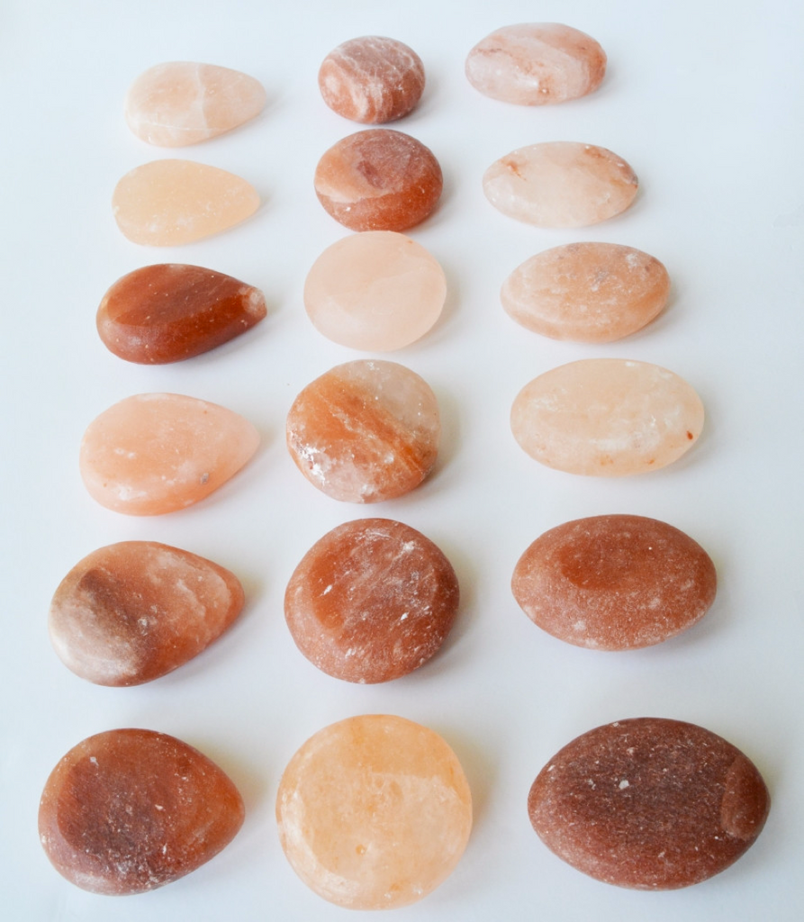 Massage Stones, 18 (6 each-round, oval, teardrop)